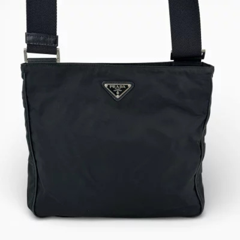 Prada Milano Tessuto Shoulder Bag Black